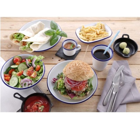 Talerz głęboki emaliowany biały śr. 220mm Hendi 621264 Hendi