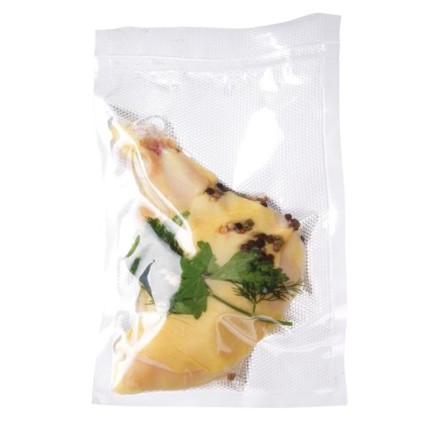 Worki moletowane do pakowarek próżniowych listwowych 150x250mm 100szt. Hendi