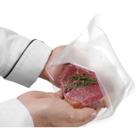 Worki moletowane do pakowarek próżniowych listwowych 200x6000mm 2 ROLKI Hendi