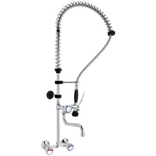 Bateria kuchenna z wylewką i prysznicem do montażu na ścianę wys. 101 cm - Hendi 810293 Hendi