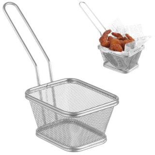 Koszyk do podawania smażonych przekąsek miniaturowy z uchwytem 105x90x60 mm - Hendi 425664 Hendi