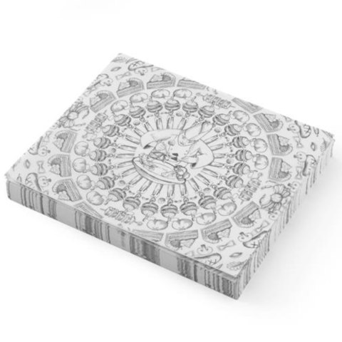 Papier pergaminowy do przekąsek frytek nadruk SZEF KUCHNI 500 szt. 250x200 mm - Hendi 678220 Hendi