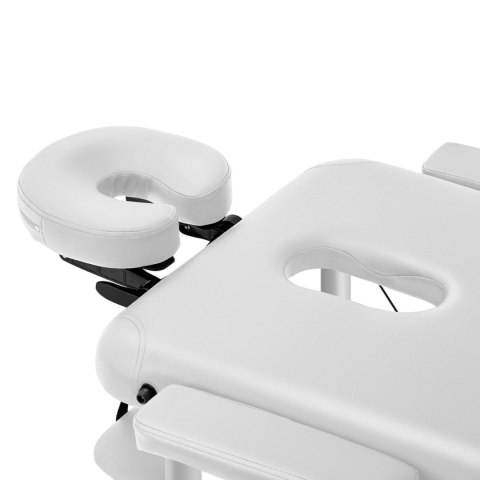 Przenośne składane łózko stół do masażu do 180kg Bordeux białe Physa