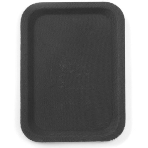 Taca kelnerska antypoślizgowa EN EURONORM 37x53cm - czarna Hendi