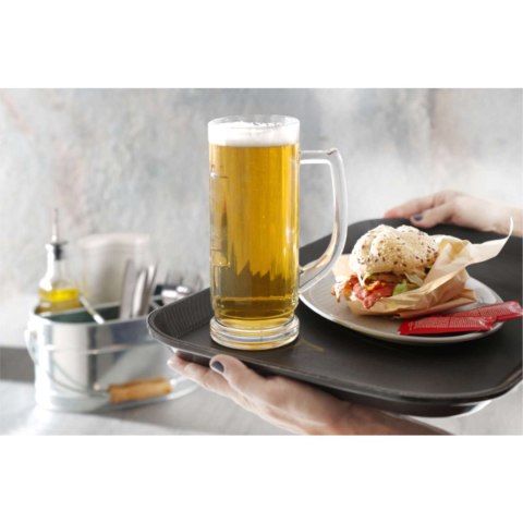 Taca kelnerska antypoślizgowa odporna GN 1/1 - czarna Hendi