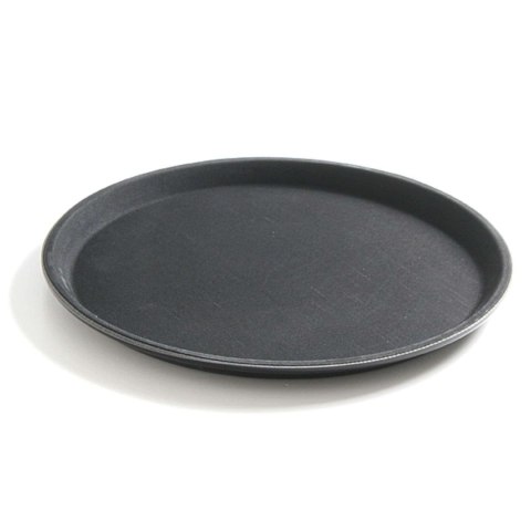Taca kelnerska antypoślizgowa okrągła śr. 46cm - czarna Hendi
