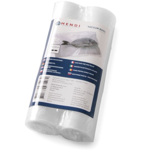 Worki próżniowe moletowane do zgrzewarek listwowych 200x6000 mm 2 ROLKI - Hendi 297469 Hendi