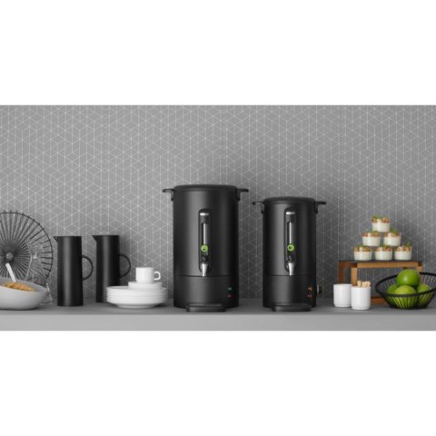 Zaparzacz perkolator do kawy z niekapiącym kranikiem czarny UNIQ 7 l - Hendi 211472 Hendi