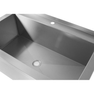 Basen zlew gastronomiczny jednokomorowy spawany ze stali nierdzewnej 80x70x85 cm - Hendi 812853 Hendi