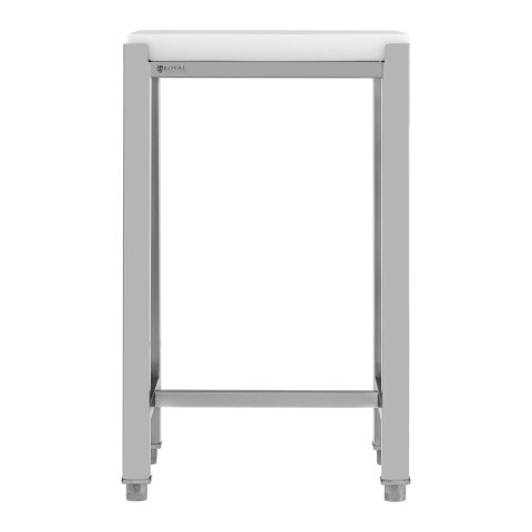 Kloc masarski rozbiorowy z polietylenu na stalowej podstawie 40 x 50 x 86.5 cm Royal Catering