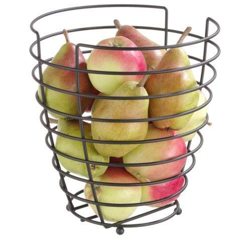 Koszyk miska druciana do owoców czarna z matową powłoką śr. 230 mm - Hendi 427187 Hendi