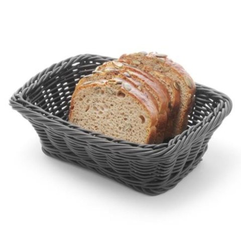 Koszyk na pieczywo prostokątny polipropylenowy czarny 190x130x60 mm - Hendi 426791 Hendi
