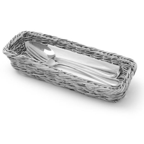 Koszyk na sztućce widelce noże łyżki szary melanżowy 270x100x45 mm - Hendi 426081 Hendi