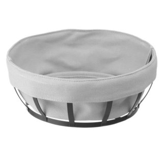 Koszyk pojemnik na pieczywo z szarym workiem okrągły - Hendi 427118 Hendi