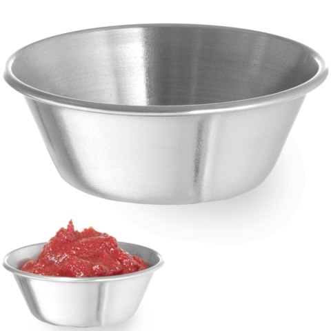 Miseczka ramekin naczynie do sosów dipów ze stali nierdzewnej śr. 62 mm 12 szt. 45 ml - Hendi 400012 Hendi