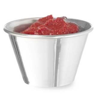 Miseczka ramekin naczynie do sosów dipów ze stali nierdzewnej śr. 73 mm 12 szt. 115 ml - Hendi 400036 Hendi