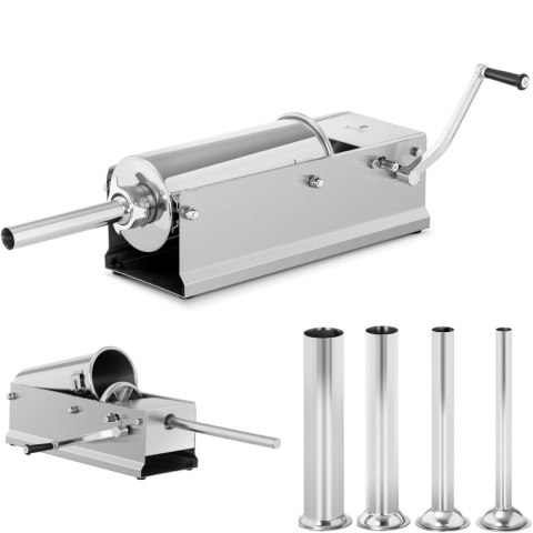 Nadziewarka napełniacz szpryca do kiełbas ręczna pozioma 5 l + 4 lejki Royal Catering