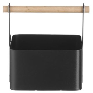 Organizer koszyk stołowy na przyprawy z drewnianą rączką 17x13x16 cm - Hendi 427057 Hendi