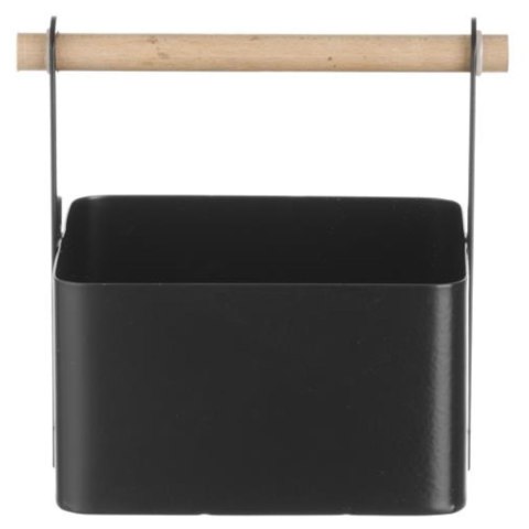 Organizer koszyk stołowy na przyprawy z drewnianą rączką 17x13x16 cm - Hendi 427057 Hendi