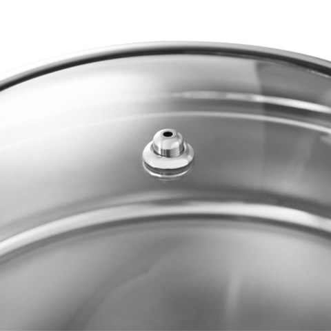 Podgrzewacz do potraw okrągły na pastę z pokrywą z okienkiem śr. 39 cm 5.5 l Royal Catering