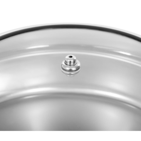 Podgrzewacz do potraw okrągły wodny z okienkiem śr. 39 cm 5.5 l Royal Catering