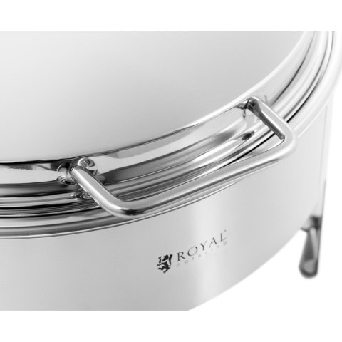 Podgrzewacz do potraw stołowy okrągły na pastę z pokrywą śr. 39 cm 5.8 l Royal Catering