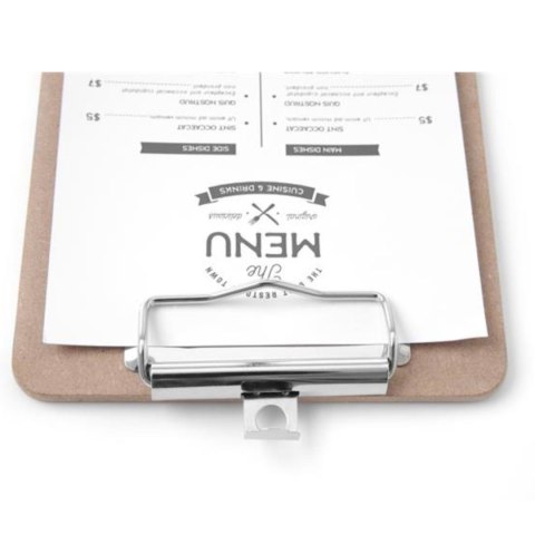 Podkładka deska pod kartę menu z klipsem Clipboard 125x180 mm - Hendi 664179 Hendi