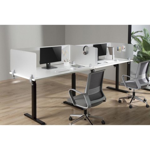 Ścianka przegroda działowa biurkowa panel akrylowy trójstronny 3 szt. FROMMSTARCK