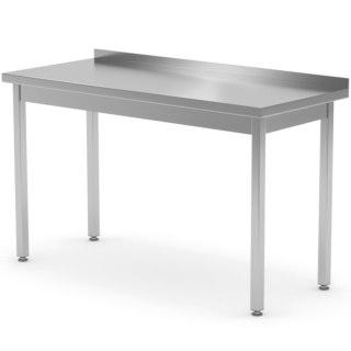 Stół blat roboczy stalowy przyścienny z rantem 100x70x85 cm - Hendi 812679 Hendi
