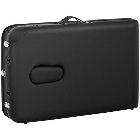 Stół łóżko do masażu przenośne składane Bordeux Black do 180 kg czarne Physa