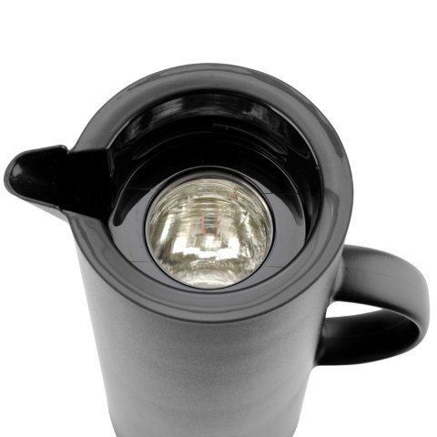 Termos dzbanek próżniowy z przyciskiem i szklanym wkładem 1 l - Hendi 449615 Hendi