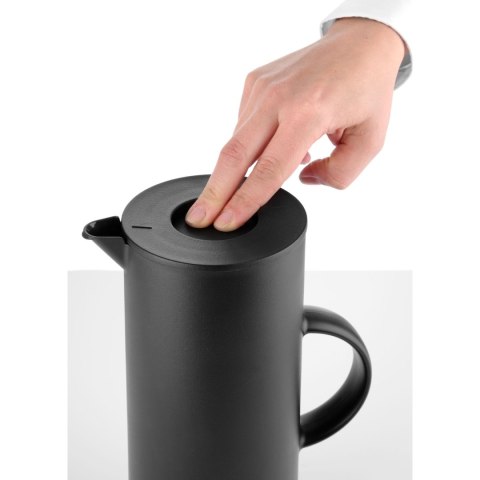 Termos dzbanek próżniowy z przyciskiem i szklanym wkładem 1 l - Hendi 449615 Hendi