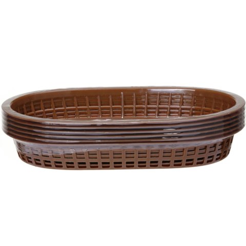 Koszyk do pieczywa owalny brązowy 6 szt. - Hendi 426296 Hendi