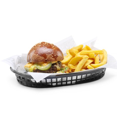 Koszyk do pieczywa owalny czarny 6 szt. - Hendi 426890 Hendi