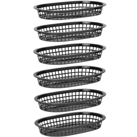 Koszyk do pieczywa owalny czarny 6 szt. - Hendi 426890 Hendi