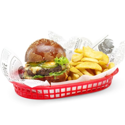 Koszyk do pieczywa owalny czerwony 6 szt. - Hendi 426319 Hendi