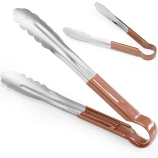 Szczypce do serwowania potraw HACCP 250 mm - brązowe - Hendi 171929 Hendi