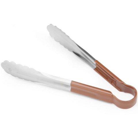 Szczypce do serwowania potraw HACCP 250 mm - brązowe - Hendi 171929 Hendi