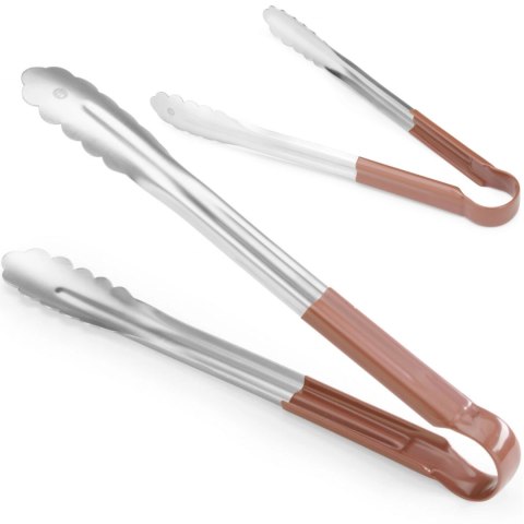 Szczypce do serwowania potraw HACCP 300 mm - brązowe - Hendi 171936 Hendi