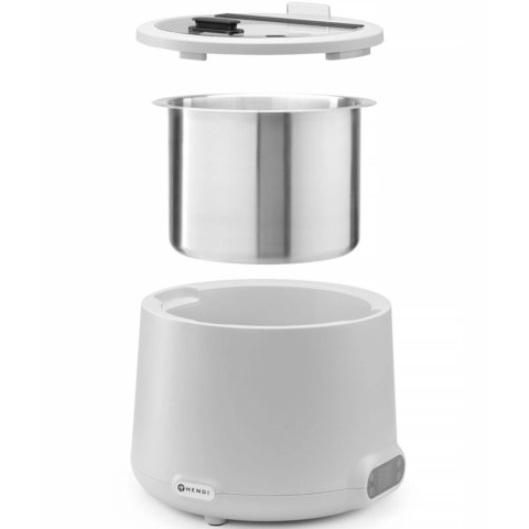 Kociołek termos elektryczny do zupy UNIQ 35-85 C 8 l 500 W - biały Hendi