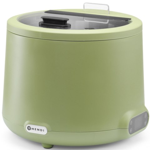 Kociołek termos elektryczny do zupy UNIQ 35-85 C 8 l 500 W - zielony Hendi