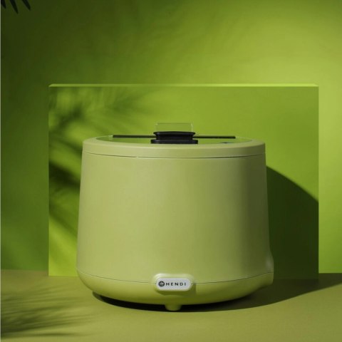 Kociołek termos elektryczny do zupy UNIQ 35-85 C 8 l 500 W - zielony Hendi
