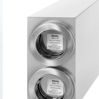 Podajnik dystrybutor do kubków jednorazowych z 2 dozownikami STAL 81 - 89 mm Royal Catering