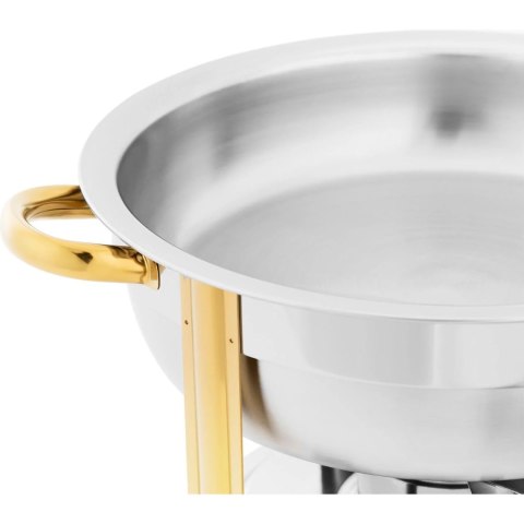 Podgrzewacz do potraw stołowy okrągły na pastę z pokrywą 4.5 l Royal Catering