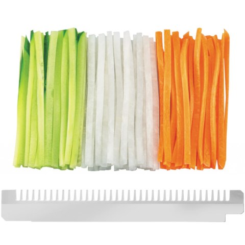 Szatkownica mandolina japońska do plastrów słupków 3 wymienne ostrza Shogun 380 x 158 mm Hendi