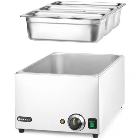 Bemar podgrzewacz do potraw 3x GN 1/3 100 mm z pokrywkami 1000 W Hendi