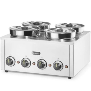 Bemar podgrzewacz elektryczny do potraw sosów zup Thermosystem 4 800 W 4 x 4 l Hendi