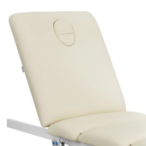 Fotel kosmetyczny do masażu tatuażu SPA 150 kg VITERBO - kremowo złoty Physa