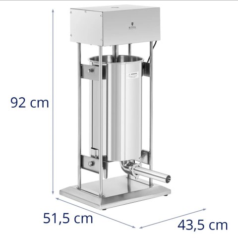 Nadziewarka do kiełbas elektryczna pionowa 4 lejki 25 l 350 W Royal Catering