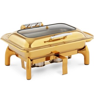 Podgrzewacz do potraw bufetowy na pastę z okienkiem GN 1/1 9 l - złoty Royal Catering